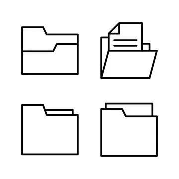 Folder icon vector. folder sign and symbol Stock Illustration