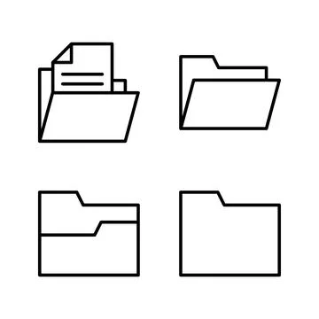 Folder icon vector. folder sign and symbol Stock Illustration