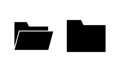 Folder icon vector. folder sign and symbol Stock Illustration