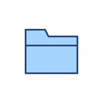 Folder icon vector. folder sign and symbol Stock Illustration