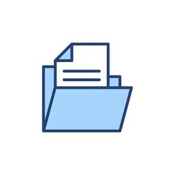 Folder icon vector. folder sign and symbol Stock Illustration