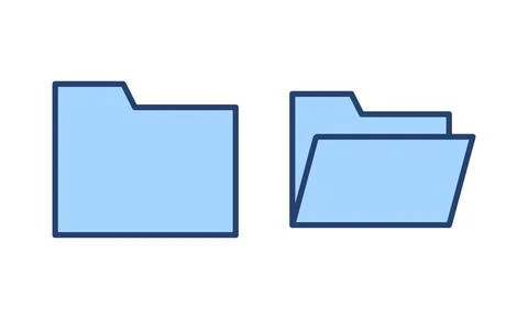 Folder icon vector. folder sign and symbol Stock Illustration