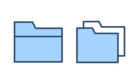 Folder icon vector. folder sign and symbol Stock Illustration