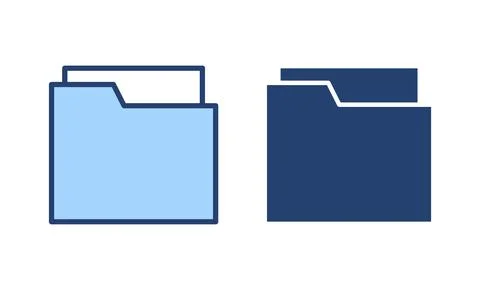 Folder icon vector. folder sign and symbol Stock Illustration