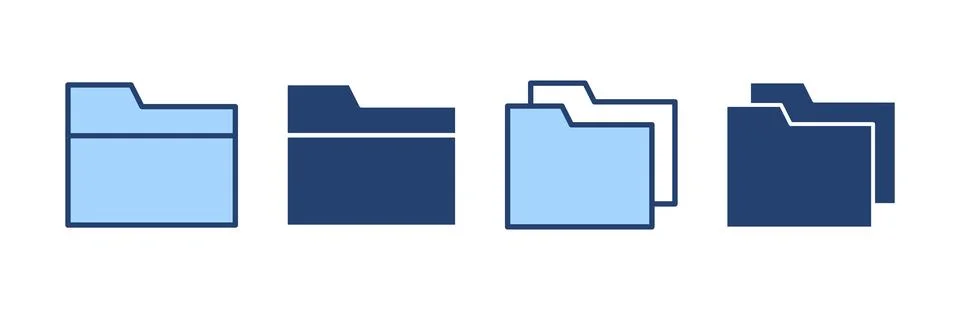 Folder icon vector. folder sign and symbol Stock-Illustration