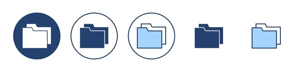 Folder icon vector. folder sign and symbol Stock Illustration