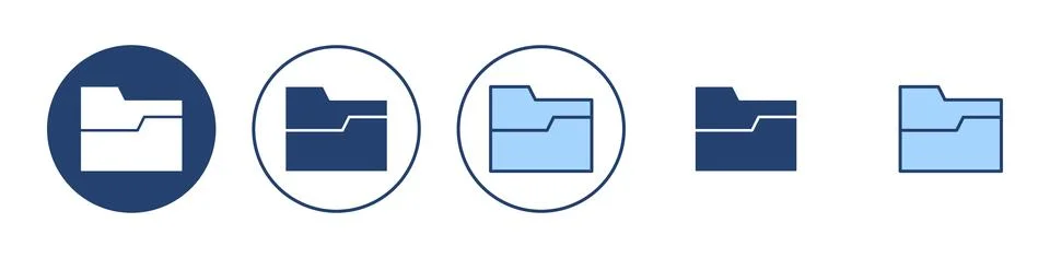 Folder icon vector. folder sign and symbol Stock Illustration