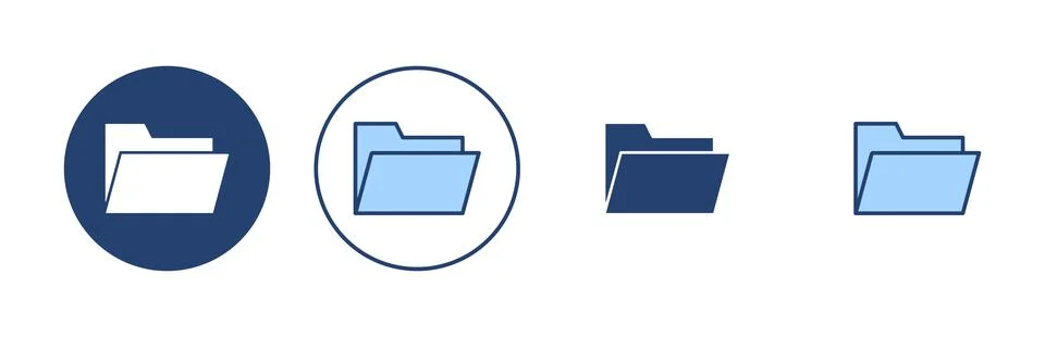 Folder icon vector. folder sign and symbol Stock Illustration