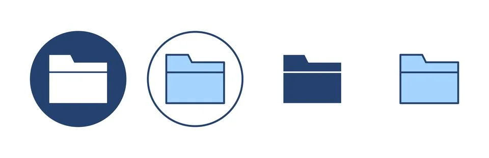 Folder icon vector. folder sign and symbol Stock Illustration
