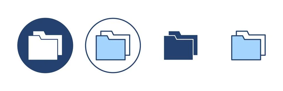 Folder icon vector. folder sign and symbol Stock Illustration