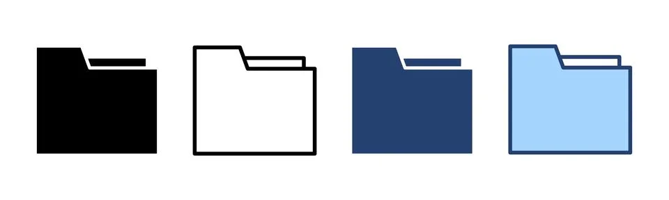 Folder icon vector. folder sign and symbol イラスト素材
