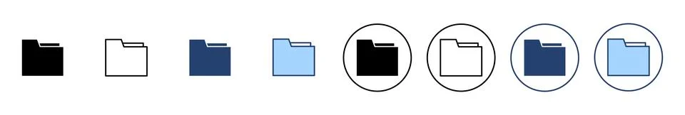 Folder icon vector. folder sign and symbol Stock Illustration