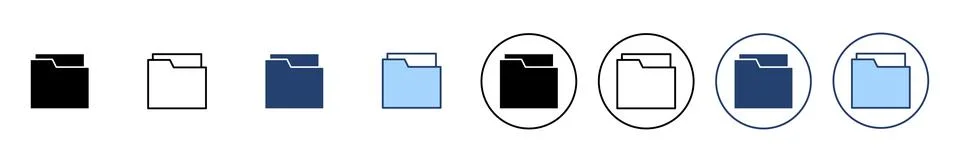 Folder icon vector. folder sign and symbol Stock Illustration