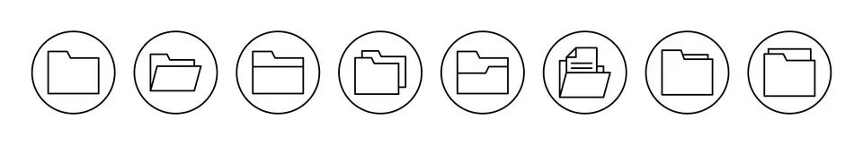 Folder icon vector. folder sign and symbol Stock Illustration