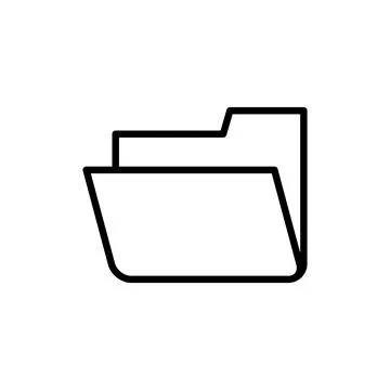 Folder icon vector. folder sign and symbol Stock Illustration