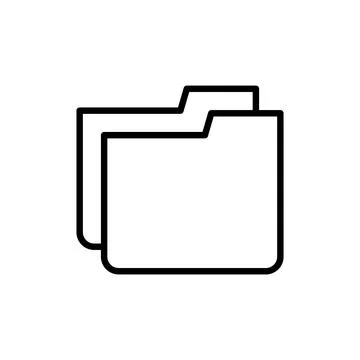 Folder icon vector. folder sign and symbol Stock Illustration