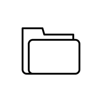 Folder icon vector. folder sign and symbol 스톡 일러스트