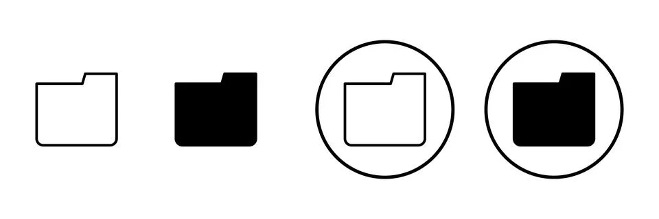 Folder icon vector. folder sign and symbol Stock-Illustration