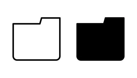 Folder icon vector. folder sign and symbol Stock Illustration
