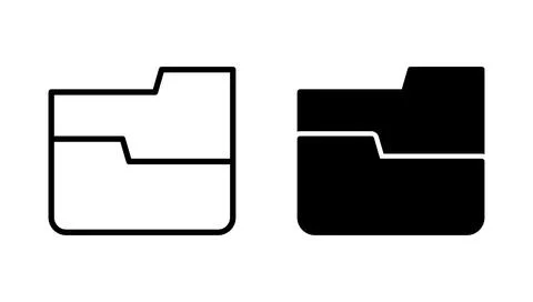 Folder icon vector. folder sign and symbol Stock-Illustration