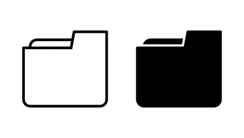 Folder icon vector. folder sign and symbol イラスト素材