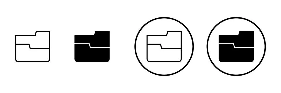 Folder icon vector. folder sign and symbol Stock Illustration