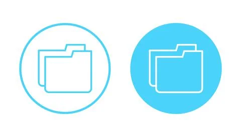 Folder icon vector. folder sign and symbol Illustrazione stock