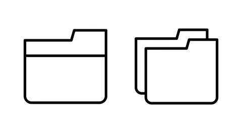 Folder icon vector. folder sign and symbol Stock Illustration
