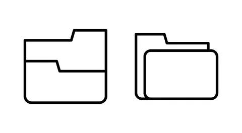 Folder icon vector. folder sign and symbol イラスト素材