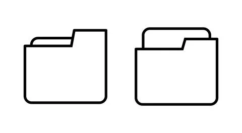 Folder icon vector. folder sign and symbol Stock-Illustration