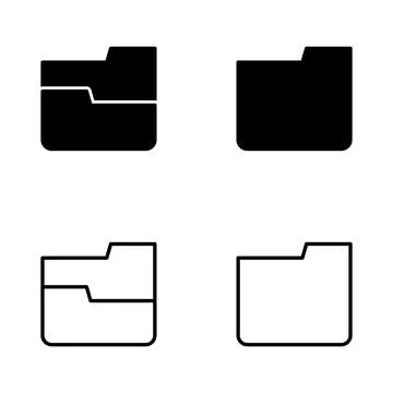 Folder icon vector. folder sign and symbol Stock-Illustration