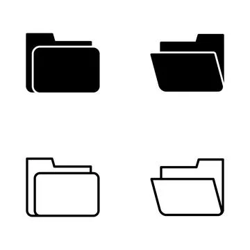 Folder icon vector. folder sign and symbol Stock-Illustration