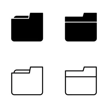 Folder icon vector. folder sign and symbol Stock-Illustration