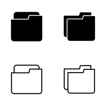 Folder icon vector. folder sign and symbol Stock-Illustration