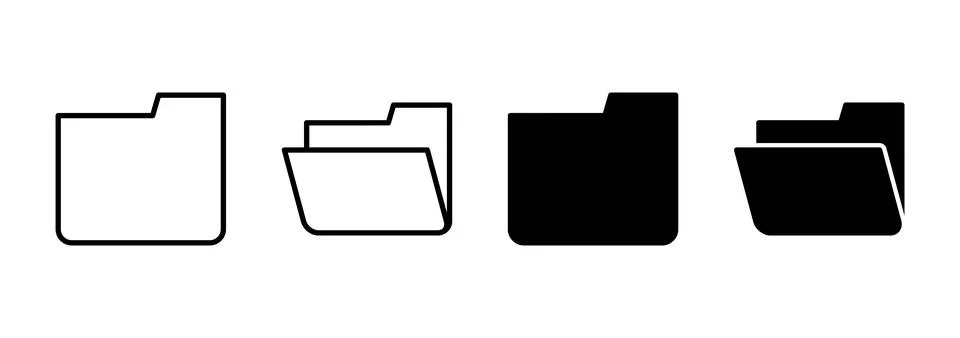 Folder icon vector. folder sign and symbol 스톡 일러스트
