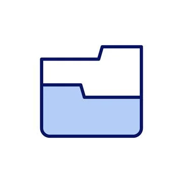 Folder icon vector. folder sign and symbol Stock-Illustration