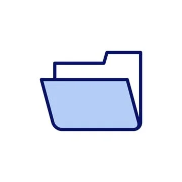 Folder icon vector. folder sign and symbol Stock-Illustration