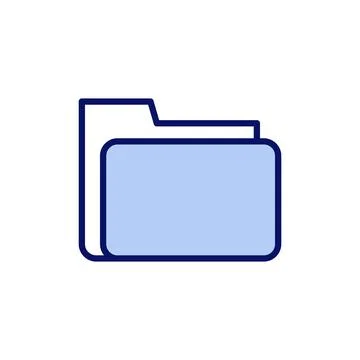 Folder icon vector. folder sign and symbol Stock Illustration