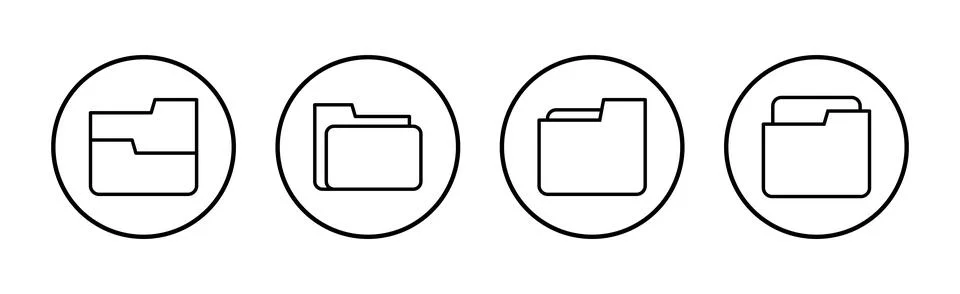 Folder icon vector. folder sign and symbol Stock-Illustration