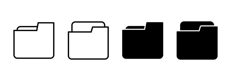 Folder icon vector. folder sign and symbol Stock-Illustration
