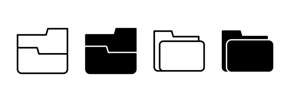 Folder icon vector. folder sign and symbol Stock-Illustration