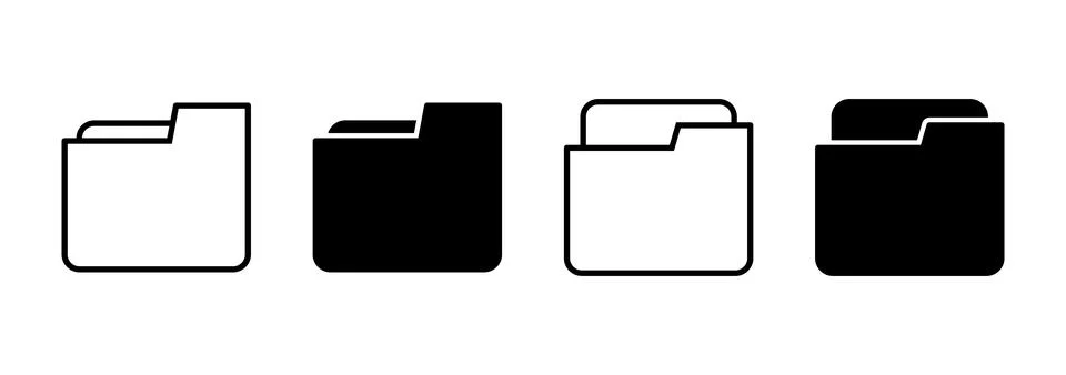 Folder icon vector. folder sign and symbol Stock-Illustration