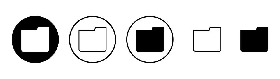 Folder icon vector. folder sign and symbol Stock Illustration