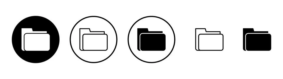 Folder icon vector. folder sign and symbol Stock-Illustration
