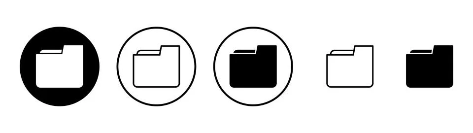 Folder icon vector. folder sign and symbol Stock-Illustration