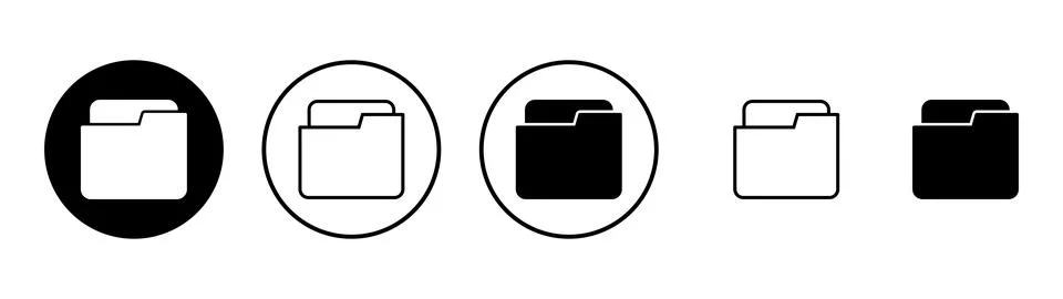 Folder icon vector. folder sign and symbol Stock Illustration