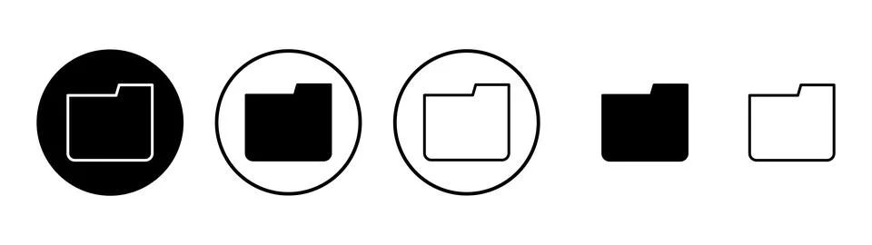 Folder icon vector. folder sign and symbol Stock-Illustration