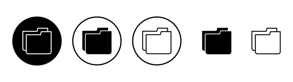 Folder icon vector. folder sign and symbol Stock Illustration
