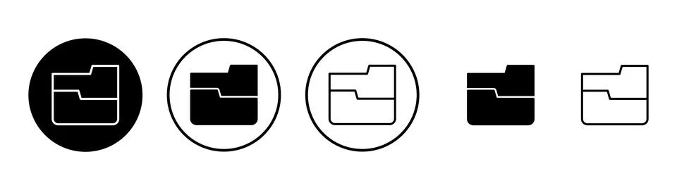Folder icon vector. folder sign and symbol Stock Illustration