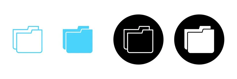Folder icon vector. folder sign and symbol Stock Illustration